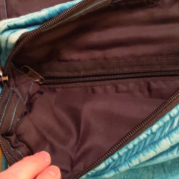 Laptop Messenger Bag Boho Cotton Distressed Retro Hippie - Picture 4 of 11